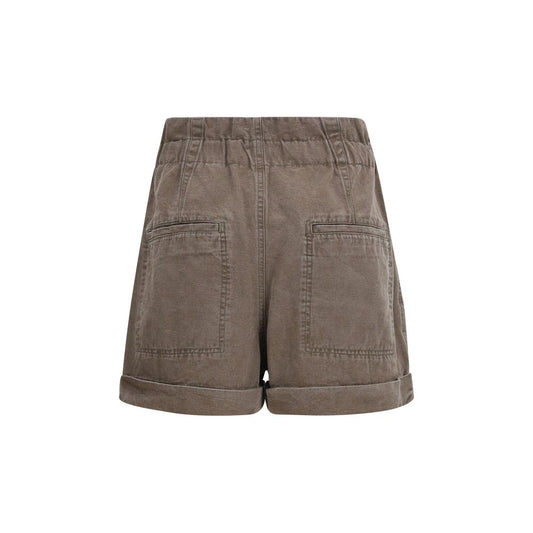 Brown Cotton Bermuda Shorts