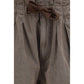 Brown Cotton Bermuda Shorts