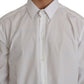 White 100% Cotton GOLD Slim Dress Shirt