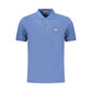Blue Cotton Men's Polo Shirt