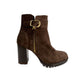 Brown Leather Women Boot