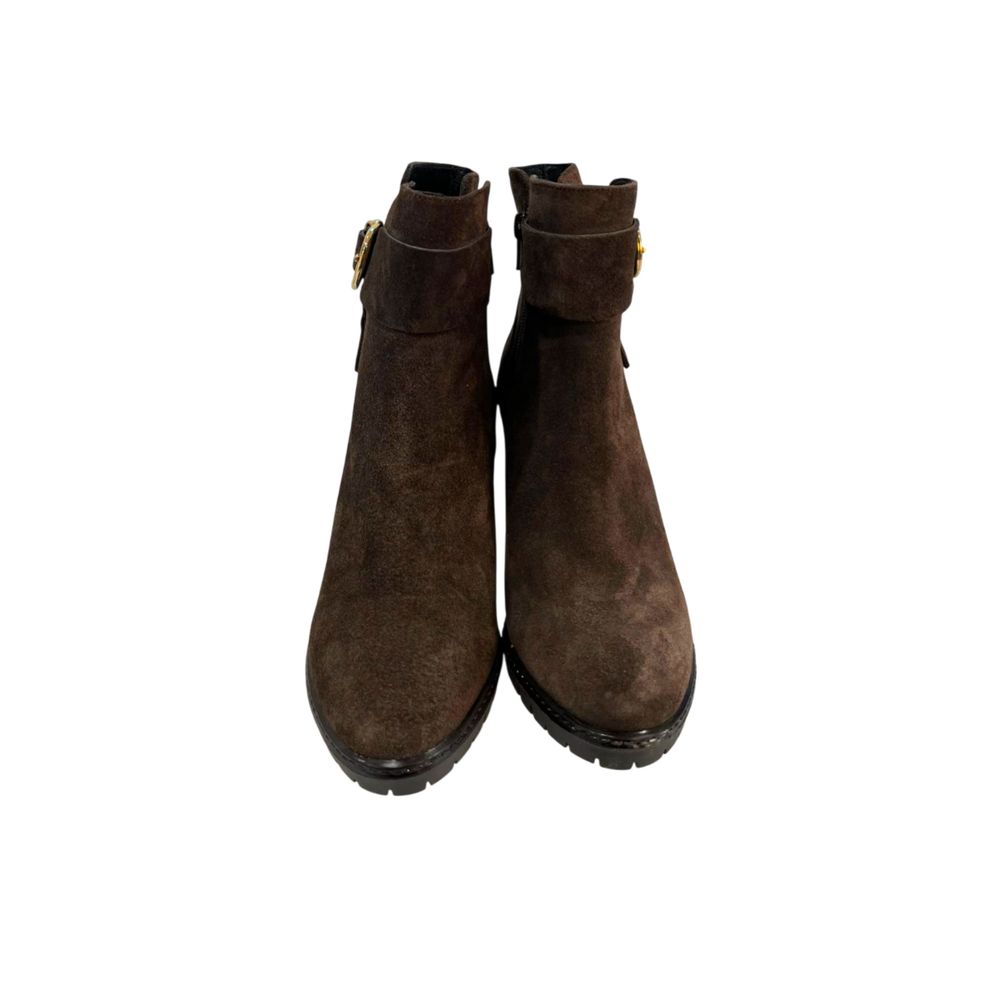 Brown Leather Women Boot
