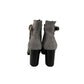 Grey Leather Women Boot