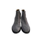 Grey Leather Women Boot