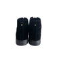 Black Leather Women Sneaker