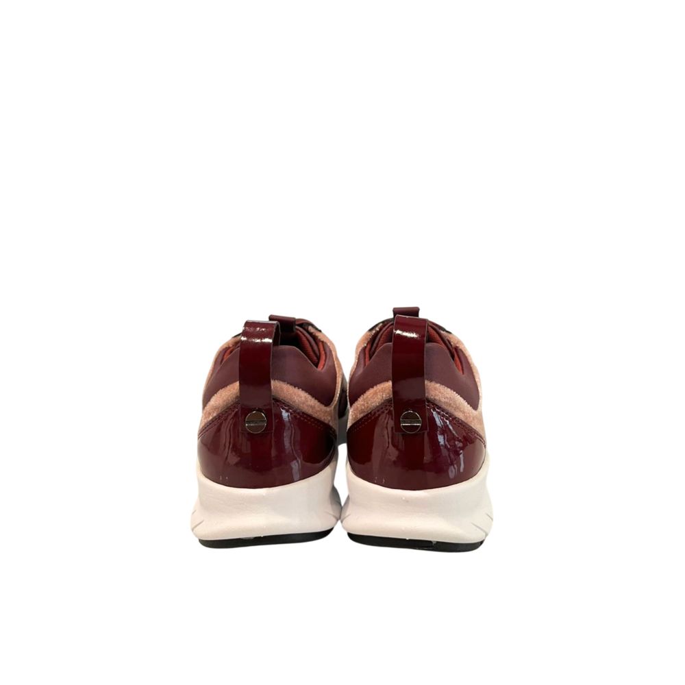 Red Fabric Women Sneakers