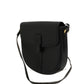 Black and Gold leather logo crossbody bag