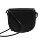 Black and Gold leather logo crossbody bag
