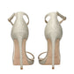 Gold Plastic Stiletto Heel Sandals