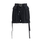 Black Cotton Bermuda Shorts