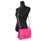 Michael Kors Outlet Greenwich Medium Saffiano Leather Satchel - DragonFruit