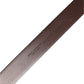 Brown Calfskin Leather Gold Metal Buckle Belt