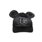 Men Black Velvet Animal Ears Baseball Cap Hat