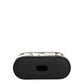 Case Black PVC Embossed Logo Flip Holder Women Airpods