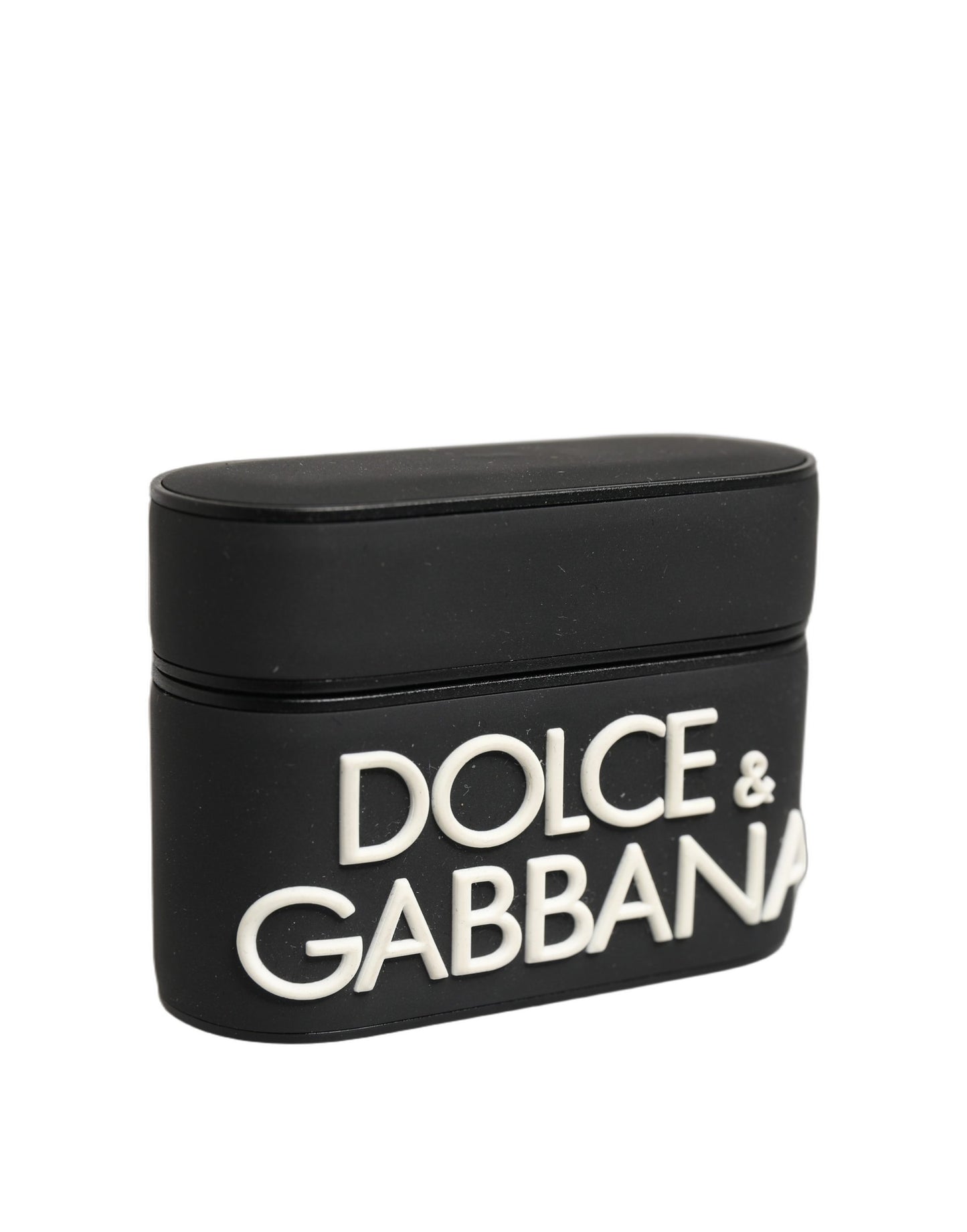 Case Black PVC Embossed Logo Flip Holder Women Airpods