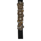 Black Gold Tone Crystal Brass Flower Brooches Belt