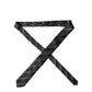 Black White Stripes 100% Silk Adjustable Men Necktie Tie