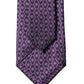 Purple Patterned 100% Silk Adjustable Men Necktie Tie