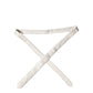 Off White Solid 100% Silk Adjustable Men Tied Necktie Tie