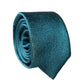 Deep Teal Solid Silk Adjustable Men Tied Necktie Tie
