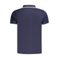 Blue Cotton Men's Polo Shirt