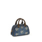 Blue Cotton Handbag