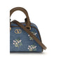 Blue Cotton Handbag
