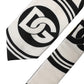 Multicolor Monogram Print Silk Adjustable Men Necktie Tie