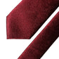 Burgundy Solid Silk Adjustable Men Tied Necktie Tie