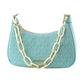 Blue Leather Handbag