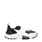 Black Fabric Athletic Sneakers