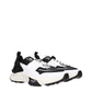 Black Fabric Athletic Sneakers