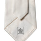 White Tattoo Floral Silk Adjustable Men Tied Necktie Tie
