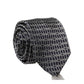 Black Geometric DG Silk Adjustable Men Tied Necktie Tie