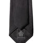 Black Solid 100% Silk Adjustable Men Tied Necktie Tie
