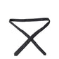 Black Solid 100% Silk Adjustable Men Tied Necktie Tie