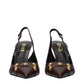 Brown Leather High Heel Pumps