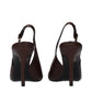 Brown Leather High Heel Pumps