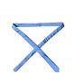 Blue Satin 100% Silk Adjustable Men Tied Necktie Tie