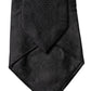 Black Paisley Woven Silk Adjustable Women Necktie Tie