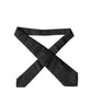 Black Paisley Woven Silk Adjustable Women Necktie Tie
