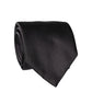 Black Satin 100% Silk Adjustable Women Tied Necktie Tie