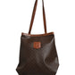 Macadam Canvas Shoulder Tote Bag