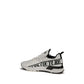 White Polyester Athletic Sneakers