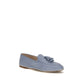 Blue Calf Leather Bos Taurus Slip-On Loafers