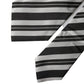 Black White Stripes Silk Adjustable Women Necktie Tie