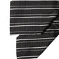 Black White Stripes Silk Adjustable Women Necktie Tie
