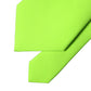 Neon Green Polyester Adjustable Women Tied Necktie Tie