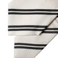 White Black Stripes Silk Adjustable Women Necktie Tie
