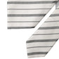 Black White Stripes Silk Adjustable Women Necktie Tie